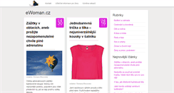 Desktop Screenshot of ewoman.cz