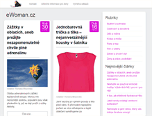 Tablet Screenshot of ewoman.cz